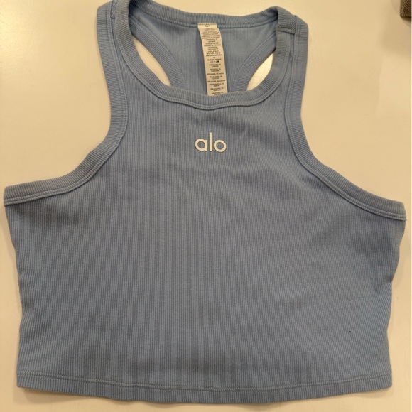 LIKE NEW- Alo Aspire Tank in Seashell Blue (S) - Picture 3 of 8